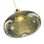 Подвесной светильник с прозрачным стеклянным плафоном округлой формы Effervia  варинант исполнения - 14 | Loft Concept в Ульяновске