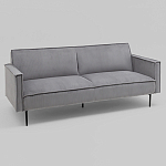 Диван современный вельветовый прямой Worcester Серый варинант исполнения - 1 | Loft Concept в Ульяновске