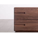 Прикроватный столик деревянный с 2-мя ящиками Moon Walnut Furniture варинант исполнения - 4 | Loft Concept в Ульяновске