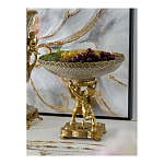 Чаша фарфоровая на двух бронзовых ангелах Eden Garden варинант исполнения - 4 | Loft Concept в Ульяновске