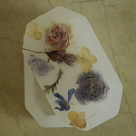Шкатулка из эпоксидной смолы с цветами белая Epoxy Resin Flowers Box White варинант исполнения - 2 | Loft Concept в Ульяновске