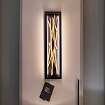 Бра в прямоугольной черной рамке с декором в виде ветвей в золотой отделке Hinkley варинант исполнения - 7 | Loft Concept в Ульяновске