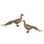 Статуэтка бронзовая пара Павлины Bronze Birds варинант исполнения - 1 | Loft Concept в Ульяновске