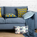 Чехол на подушку с двусторонним принтом и кисточками Ophelia Grove варинант исполнения - 6 | Loft Concept в Ульяновске