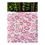 Кашпо из белого фарфора с розовым цветочным орнаментом Eden Garden варинант исполнения - 4 | Loft Concept в Ульяновске