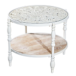 Журнальный столик из натурального дерева в винтажном стиле Openwork Coffee Table варинант исполнения - 1 | Loft Concept в Ульяновске