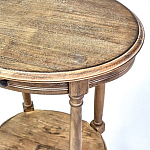 Деревянный овальный кофейный стол Margery Provence Coffee Table варинант исполнения - 4 | Loft Concept в Ульяновске