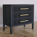 Тумба Primo  с тремя ящиками шпон Черный дуб варинант исполнения - 3 | Loft Concept в Ульяновске