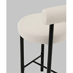 Стул полубарный Floreo букле молочный варинант исполнения - 3 | Loft Concept в Ульяновске