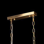 Люстра прямоугольная на цепях с прозрачными трубками и волнистым краем Nembus варинант исполнения - 12 | Loft Concept в Ульяновске