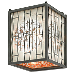 Бра с круглой зеркальной вставкой с эффектом ржавчины Stunning Radiance варинант исполнения - 3 | Loft Concept в Ульяновске