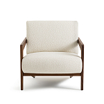 Кресло Avalon White Boucle из массива ореха варинант исполнения - 4 | Loft Concept в Ульяновске