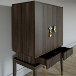 Кабинетный шкаф Elsa Dreams Walnut с 2-мя ящиками варинант исполнения - 2 | Loft Concept в Ульяновске