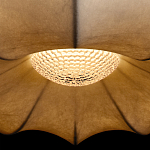 Подвесной светильник с белым фигурным абажуром и мягкими волнистыми краями Cloud Motion  варинант исполнения - 14 | Loft Concept в Ульяновске