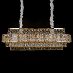 Люстра овальной формы хрустальная в неоклассическом стиле Majesty варинант исполнения - 1 | Loft Concept в Ульяновске