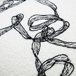 Кресло без подлокотников на деревянных ножках белое с вышивкой Sharp Armchair варинант исполнения - 5 | Loft Concept в Ульяновске