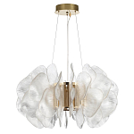 Люстра с декором в виде крупных рельефных лепестков 80 см Ethereal Bloom варинант исполнения - 2 | Loft Concept в Ульяновске