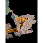 Люстра круглая на золотом каркасе с птичками и цветочным декором Miscellaneous herbs варинант исполнения - 9 | Loft Concept в Ульяновске