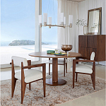 Кресло обеденное Alcove White Boucle из массива ореха варинант исполнения - 10 | Loft Concept в Ульяновске