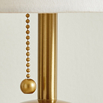 Настольная лампа на круглом основании из натурального камня Bartolomeo варинант исполнения - 3 | Loft Concept в Ульяновске