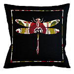 Подушка декоративная стрекоза цветной узор Ikat Pattern варинант исполнения - 1 | Loft Concept в Ульяновске