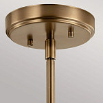 Подвесной светильник цвета латунь с прозрачным стеклянным плафоном в форме колокола Kichler варинант исполнения - 6 | Loft Concept в Ульяновске