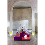 Дизайнерский кофейный стол на круглых ножках Poltronova T02 Pink Coffee Table варинант исполнения - 9 | Loft Concept в Ульяновске