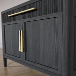 Буфет Primo с двумя ящиками и двумя фасадами Черный дуб варинант исполнения - 6 | Loft Concept в Ульяновске