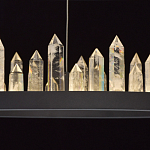 Люстра с двумя кольцами черного цвета с хрустальными элементами QUARTZ CRYSTAL варинант исполнения - 7 | Loft Concept в Ульяновске