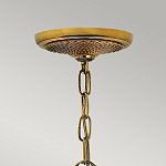 Люстра цвета латунь с 5-ю плафонами из рельефного стекла в форме ананаса Hinkley варинант исполнения - 6 | Loft Concept в Ульяновске