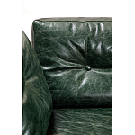 Диван Лофт Натуральная Винтажная кожа Зеленый Two Seat Encounter Leather Sofa варинант исполнения - 4 | Loft Concept в Ульяновске
