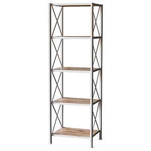 Стеллаж Pheobe White Industrial Metal Rust Rack
