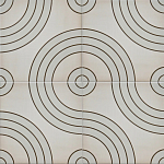 Дизайнерская плитка с узором Дорожки варинант исполнения - 1 | Loft Concept в Ульяновске