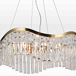 Люстра подвесная волнистой формы с хрустальными подвесками Ludivine Lighting варинант исполнения - 4 | Loft Concept в Ульяновске