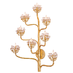 Бра золотое в виде растения Golden Flower Glade варинант исполнения - 2 | Loft Concept в Ульяновске