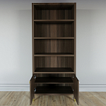 Книжный Стеллаж Elsa Dreams Walnut с задней стенкой варинант исполнения - 3 | Loft Concept в Ульяновске