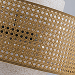 Подвесной светильник с декоративным поясом из плетеного бамбука Biuloggicu варинант исполнения - 9 | Loft Concept в Ульяновске