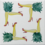 Плитка дизайнерская с рисунком Пина Колада варинант исполнения - 2 | Loft Concept в Ульяновске