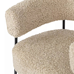 Кресло полукруглое мягкое с буклированной обивкой Armchair with Boucle Upholstery варинант исполнения - 2 | Loft Concept в Ульяновске