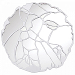 Зеркало кругле в декоративной раме белого цвета White Ratio варинант исполнения - 1 | Loft Concept в Ульяновске