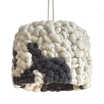 Светильник вязаный из шерсти Черно-белый варинант исполнения - 2 | Loft Concept в Ульяновске