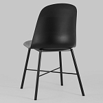 Стул из прочного пластика на металлическом основании Anora Black варинант исполнения - 5 | Loft Concept в Ульяновске
