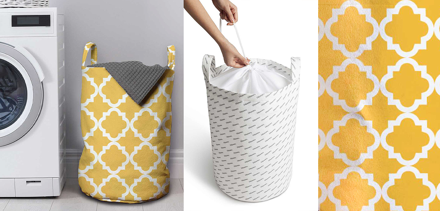 Корзина Yellow Ornament Basket Корзина Yellow Ornament Basket - Loft-Concept в Ульяновске