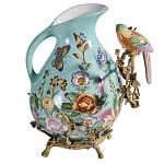 Кувшин с птичкой и  цветочным рисунком Blue Garden варинант исполнения - 2 | Loft Concept в Ульяновске