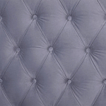 Кровать двуспальная серая с основанием из массива дерева с мягким изголовьем Velour Beds варинант исполнения - 4 | Loft Concept в Ульяновске