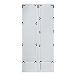 Зеркало-окно с эффектом старения в венецианском стиле Venetian White Mirror варинант исполнения - 2 | Loft Concept в Ульяновске