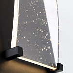 Настенный фонарь уличный прямоугольный черного цвета со стеклом с пузырьками Eurofase варинант исполнения - 5 | Loft Concept в Ульяновске