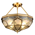 Люстра потолочная Leoni 2 в витражной технике варинант исполнения - 1 | Loft Concept в Ульяновске