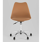 Офисный стул на металлическом основании EGGERY Brown пластик варинант исполнения - 5 | Loft Concept в Ульяновске