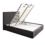 Кровать серая с подъемным механизмом Adelaide варинант исполнения - 2 | Loft Concept в Ульяновске